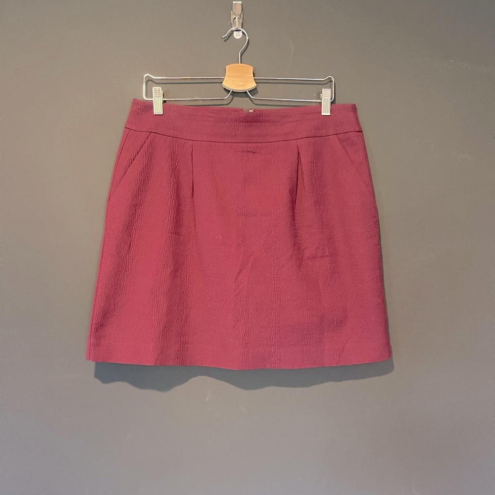 Loft Burgundy Skirt